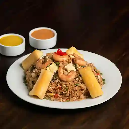 Arroz Chaufa con Camarones