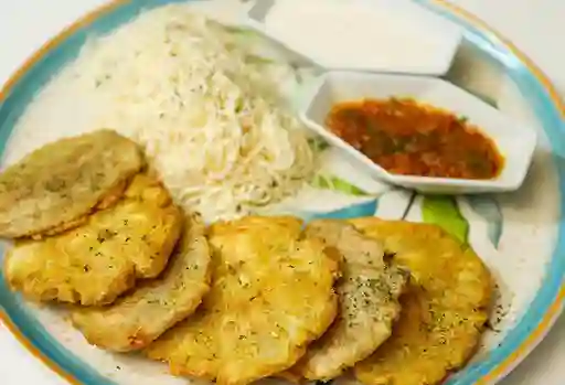 Patacones con Queso