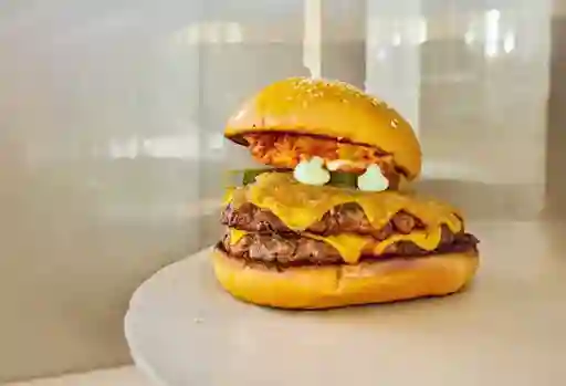 Hamburguesa Doble Carne Papa Francesa