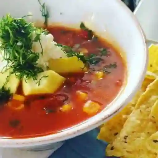 Media Porcion de Sopa de Tomate