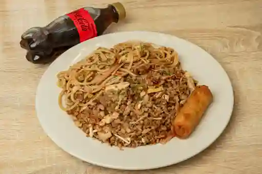 Combo de Arroz y Pasta Chow Mein