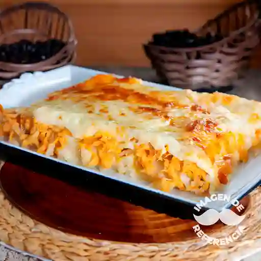 Lasagna Pollo y Hongos