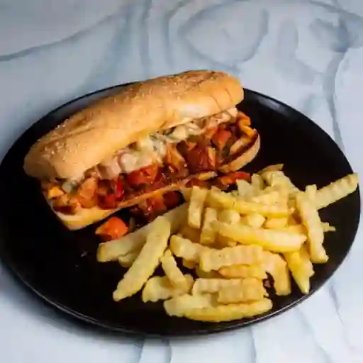 Sandwich Philadelphia de Pollo