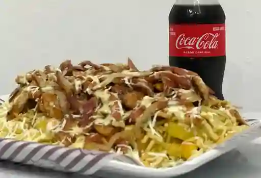 Salchipapa con Pollo