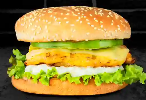 Hamburguesa Filete de Pollo y Crema de Cebolla