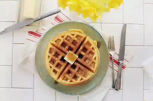 Waffle de Yuca con Helado