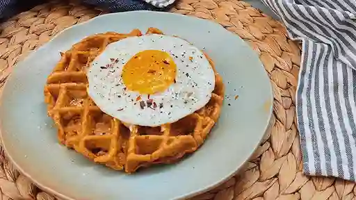 Huevos con Waffle
