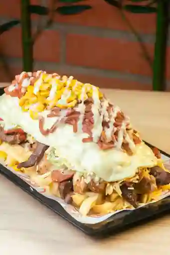 Salvajada 5 Carnes X2 Gratinada con Maíz, Tocineta y Cervecero
