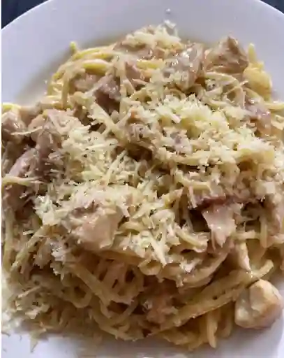 Vermicelli Carbonara con Pollo