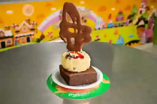 Brownie con Helado
