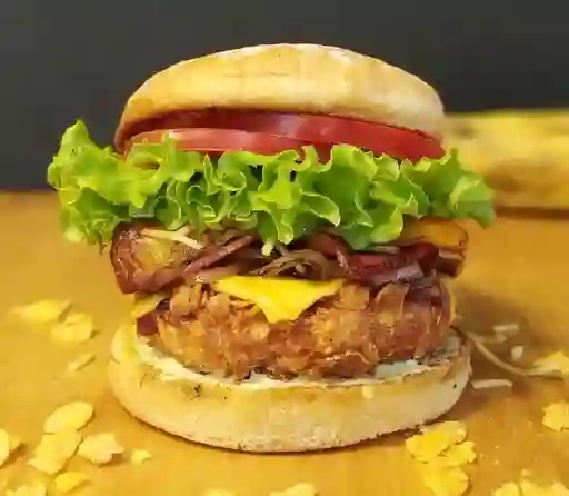Hamburguesa Pollo Apanado