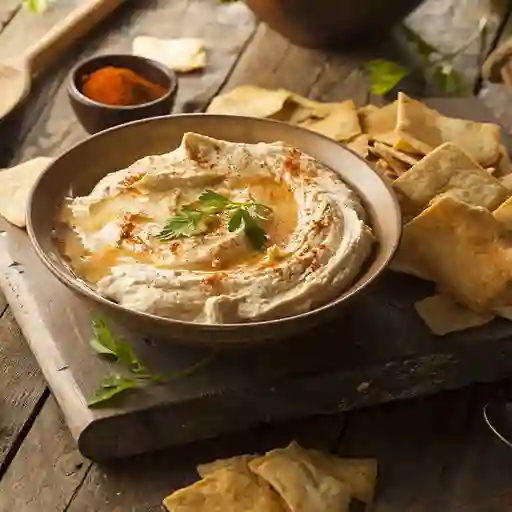 Pan Arabe con Hummus