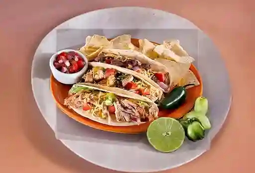 Tacos X 3 de Pollo