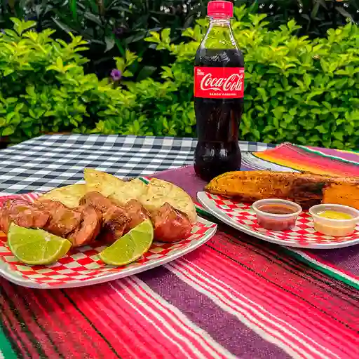 Chorizo de Cerdo + Platano + Gaseosa