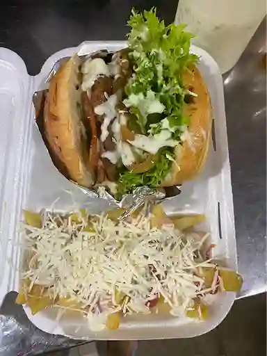 Hamburguesa Sencilla y Papas