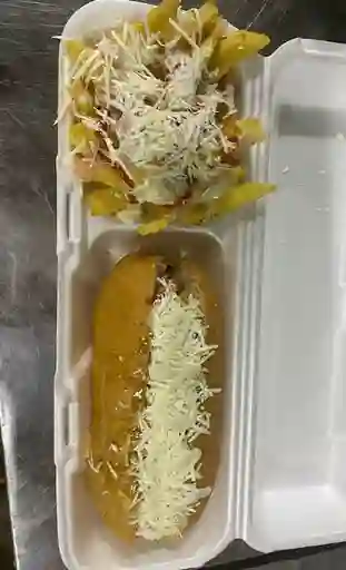 Perro Sencillo y Papas
