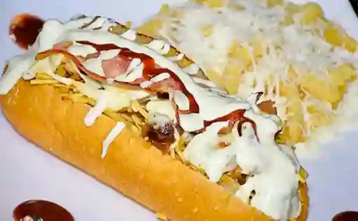 Perro Caliente Roda y Papas