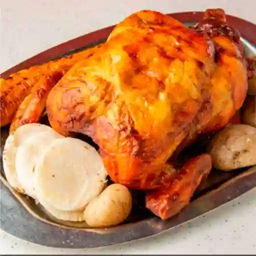 1 Ppollo Asado (Papa, Arepa)