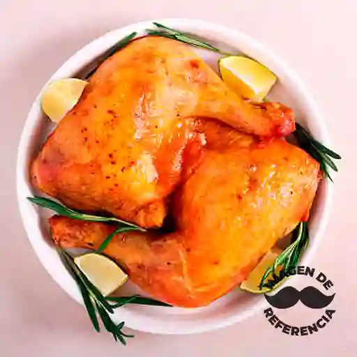 1/2 Pollo Asado (Papa, Arepa)