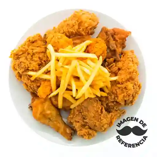 1/2 Pollo Broaster (Papa, Arepa)
