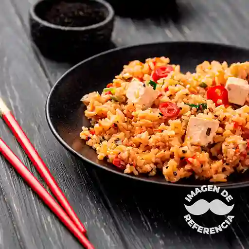 Arroz Oriental con Filete de Pollo