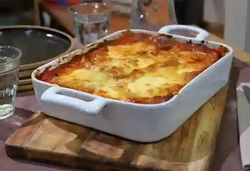 Lasaña con Camarones