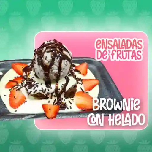 Brownie Con Helado