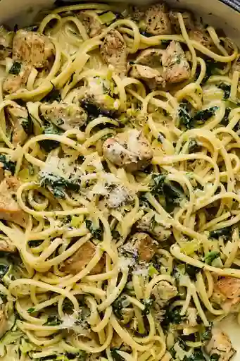 Pastas Pollo-Champiñones