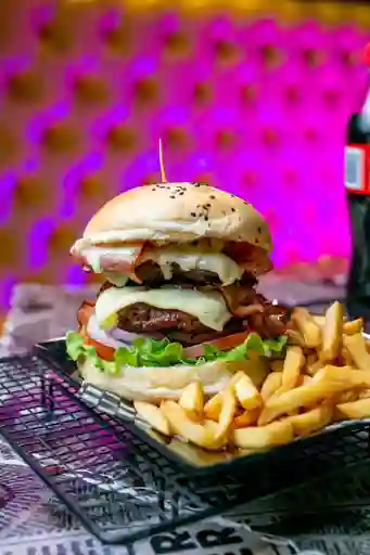Hamburguesa Doble Carne Sencilla
