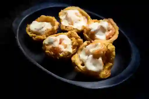 Patacones con Camarones