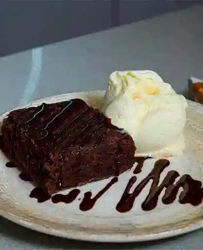 Brownie con Helado