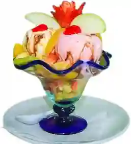 Copas con Helado Tropical