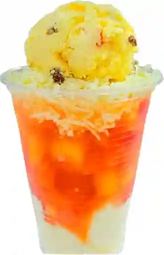 Salpicón con Helado y Queso