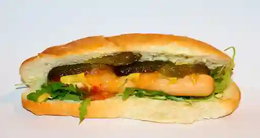Hot Dog Sencillo con Pepinillos