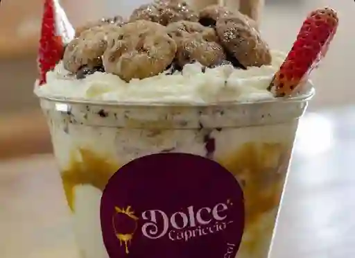 Fresas con Crema con Chips de Chocolate