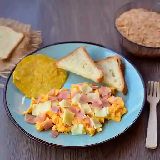 Huevos con Jamón y Queso