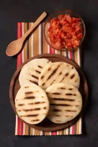 Arepas con Hogao