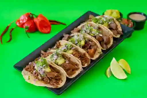 Tacos Birria de Res X6 con Caldo