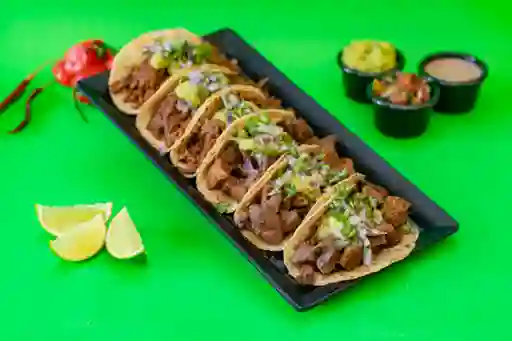 Tacos Chicharrón y Res X6