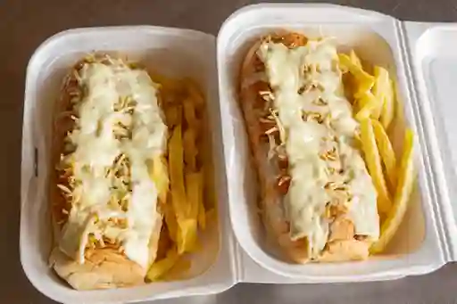 2 Perros Gemelos Gratinados + 2 Francesa