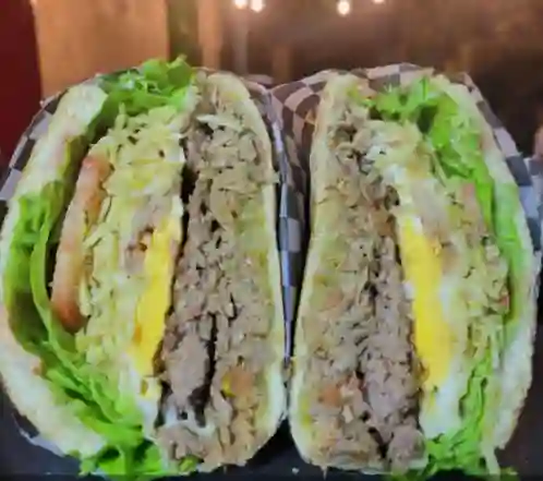 Hamburguesa Doble con Res