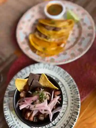 Combo Ceviche de Chicharron Bebida