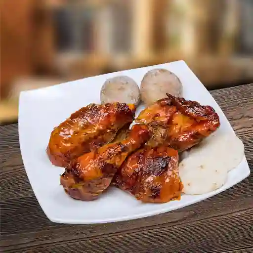 Medio Pollo Al Carbón