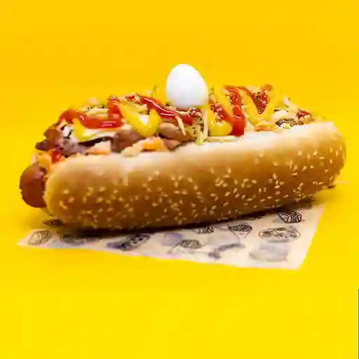 Perro con Papas y Gaseosa