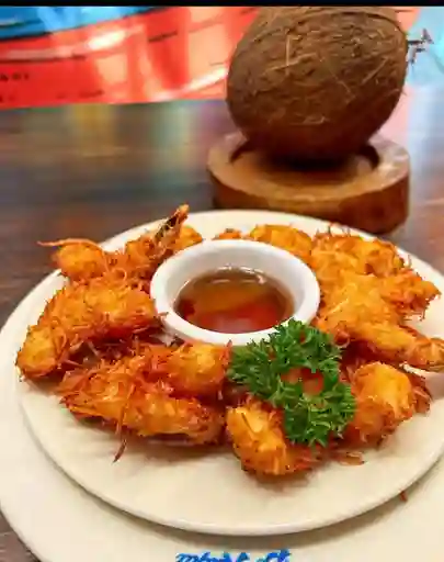 Langostinos Apanados en Coco