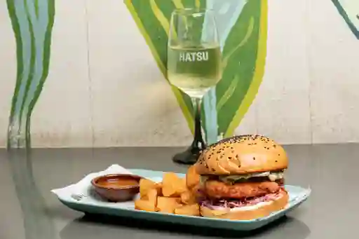 Sanduche de Pollo Apanado en Panko