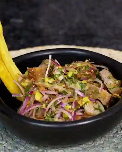 Chicharrón Encebollado