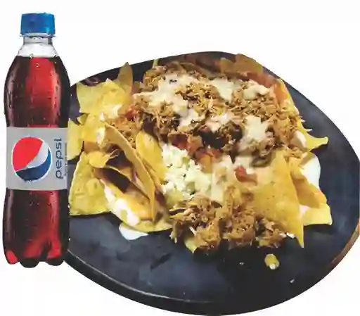 Combo Nachos Al Pastor y Bebida