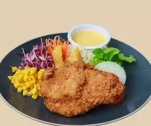 Filete de Pescado con Camarones en Salsa de Quesos