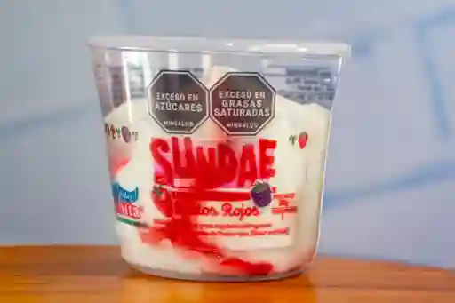 Sundae Frutos Rojos